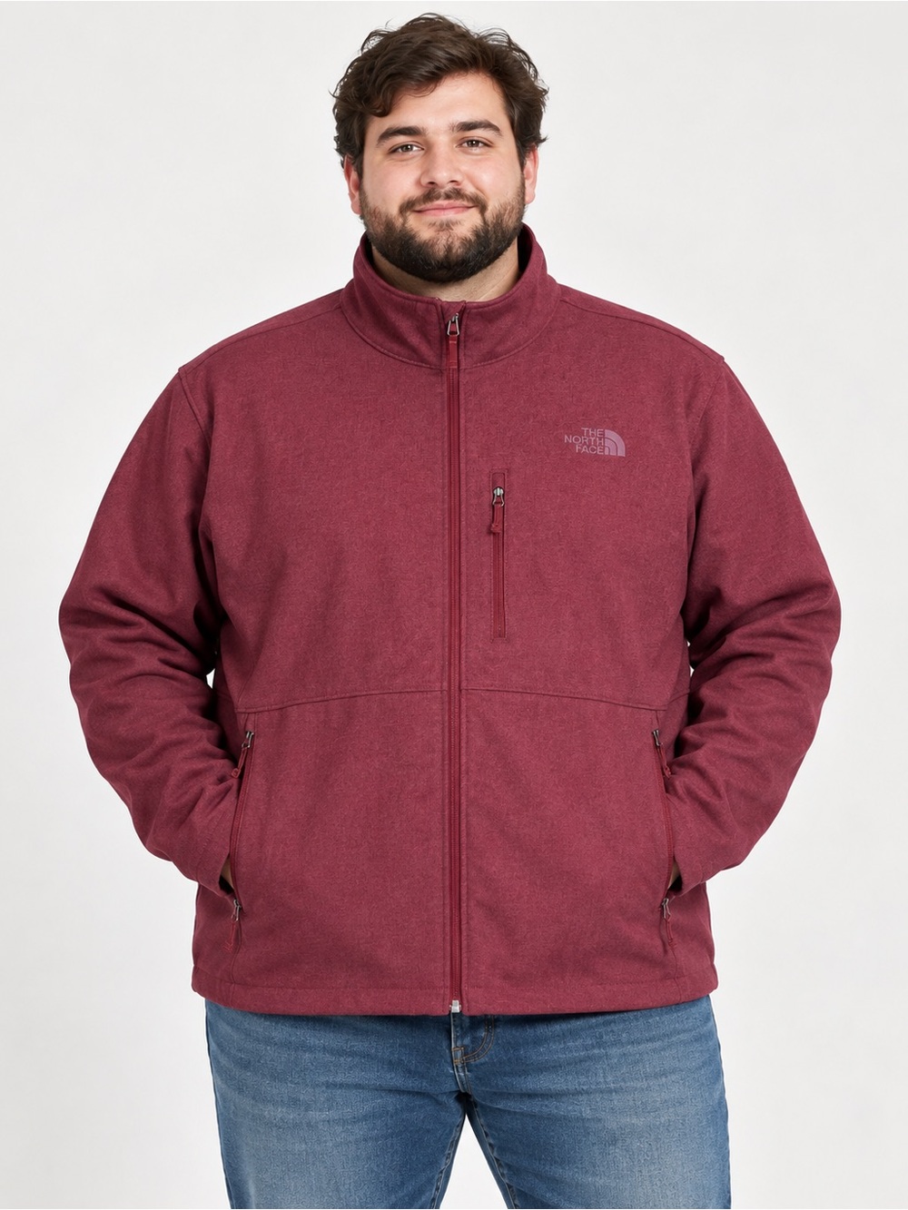 The North Face Men's Maroon Full-Zip Jacket